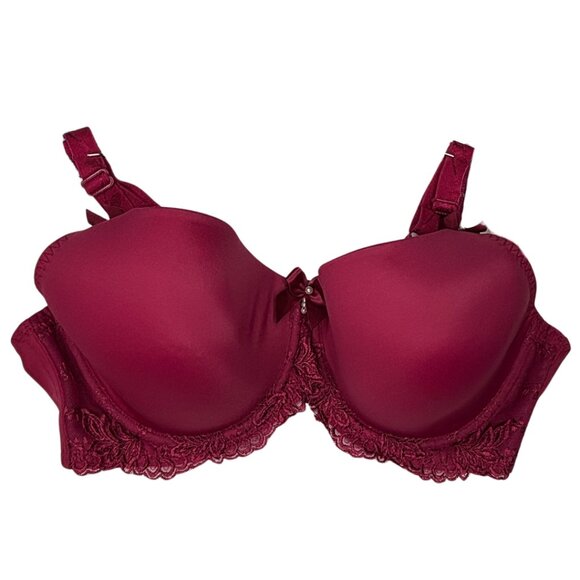 ⭐ NWT Fit Fully Yours Elizabeth Bra • Red • 36D ⭐ - Picture 1 of 7